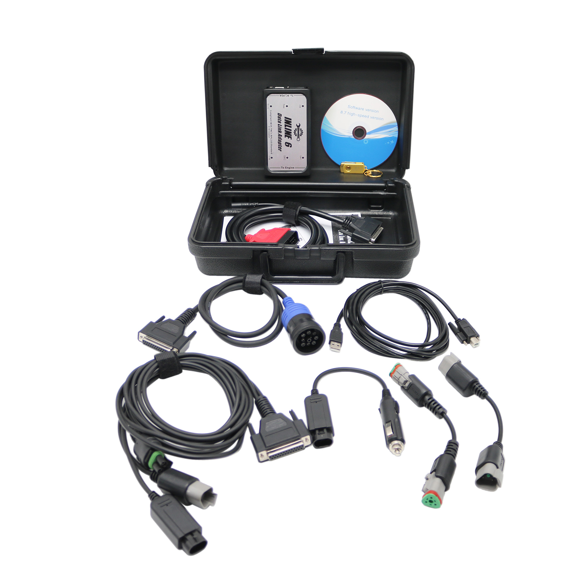 Heavy Equipment Diagnostic Tool - أداة تشخيص الشاحنات الثقيلة Inline6 مع