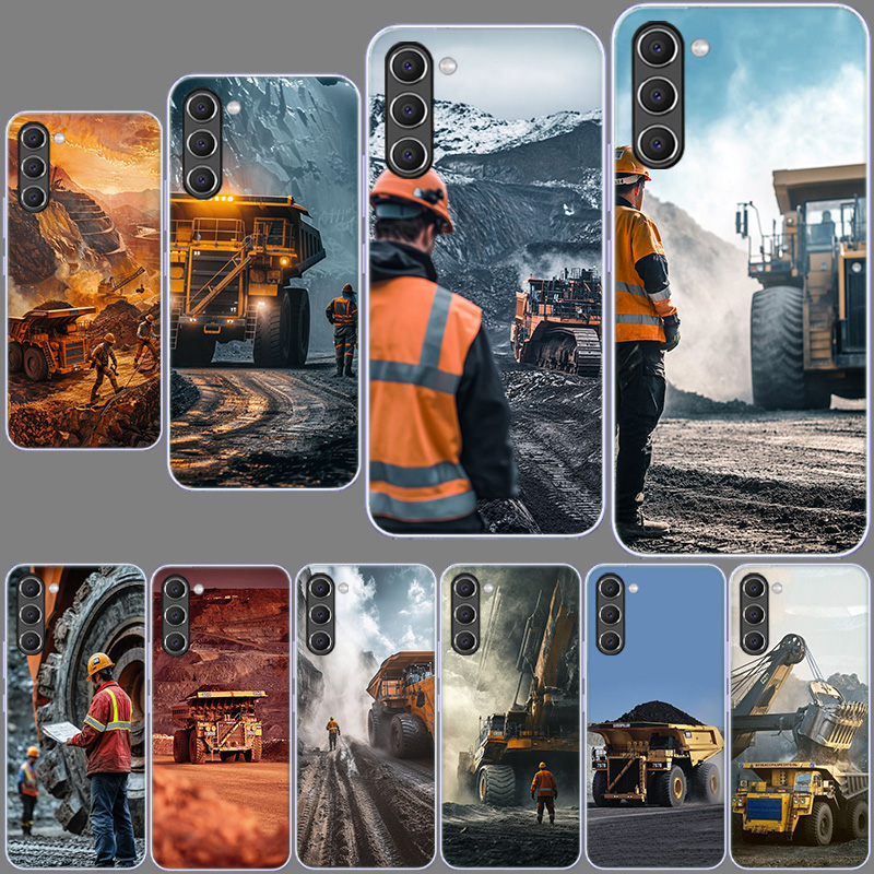 جراب هاتف متين بتصميم شاحنة قل - مراجعة Dump Truck Heavy Equipment وسعره