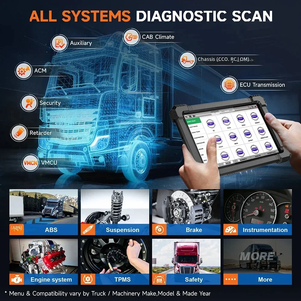 أداة تشخيص ANCEL X7 HD للشاحنا - مراجعة Heavy Equipment Diagnostic Tool وسعره